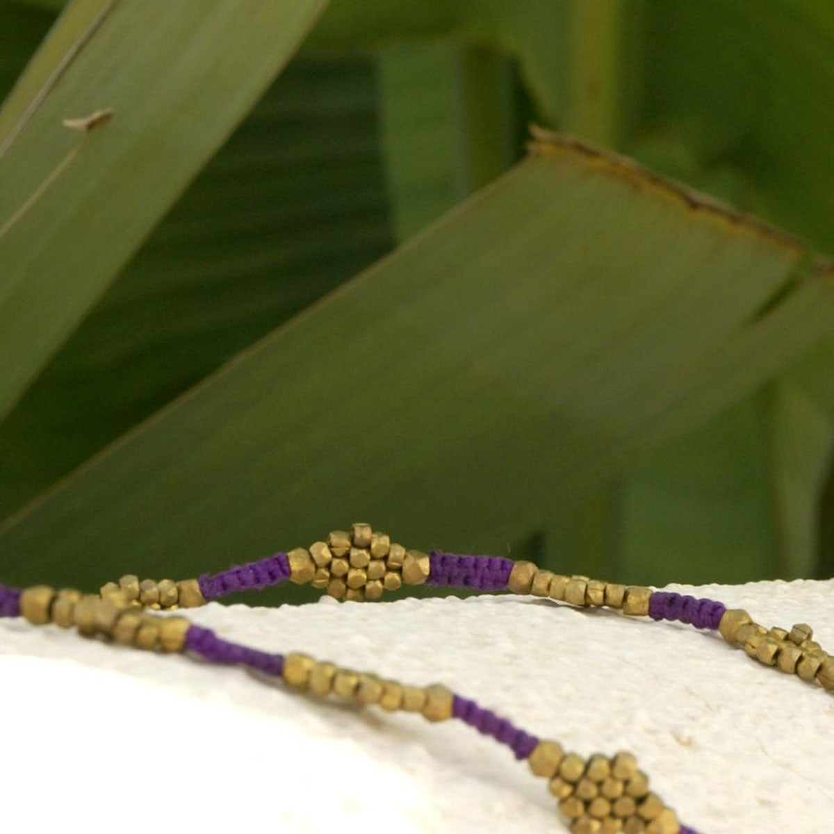 Dokra necklace "Flower"
