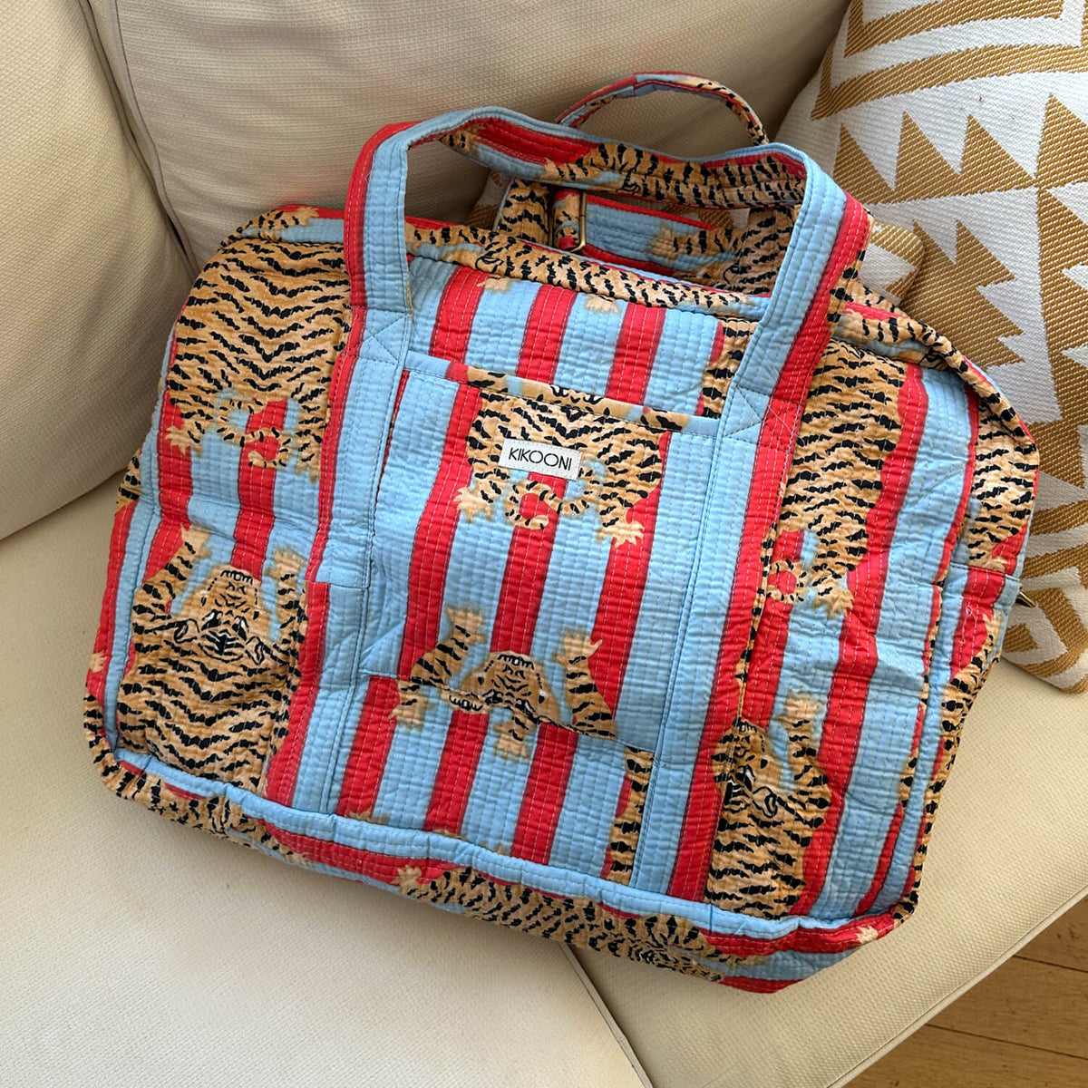 Large travel bag "Poppy Tiger Funky"
