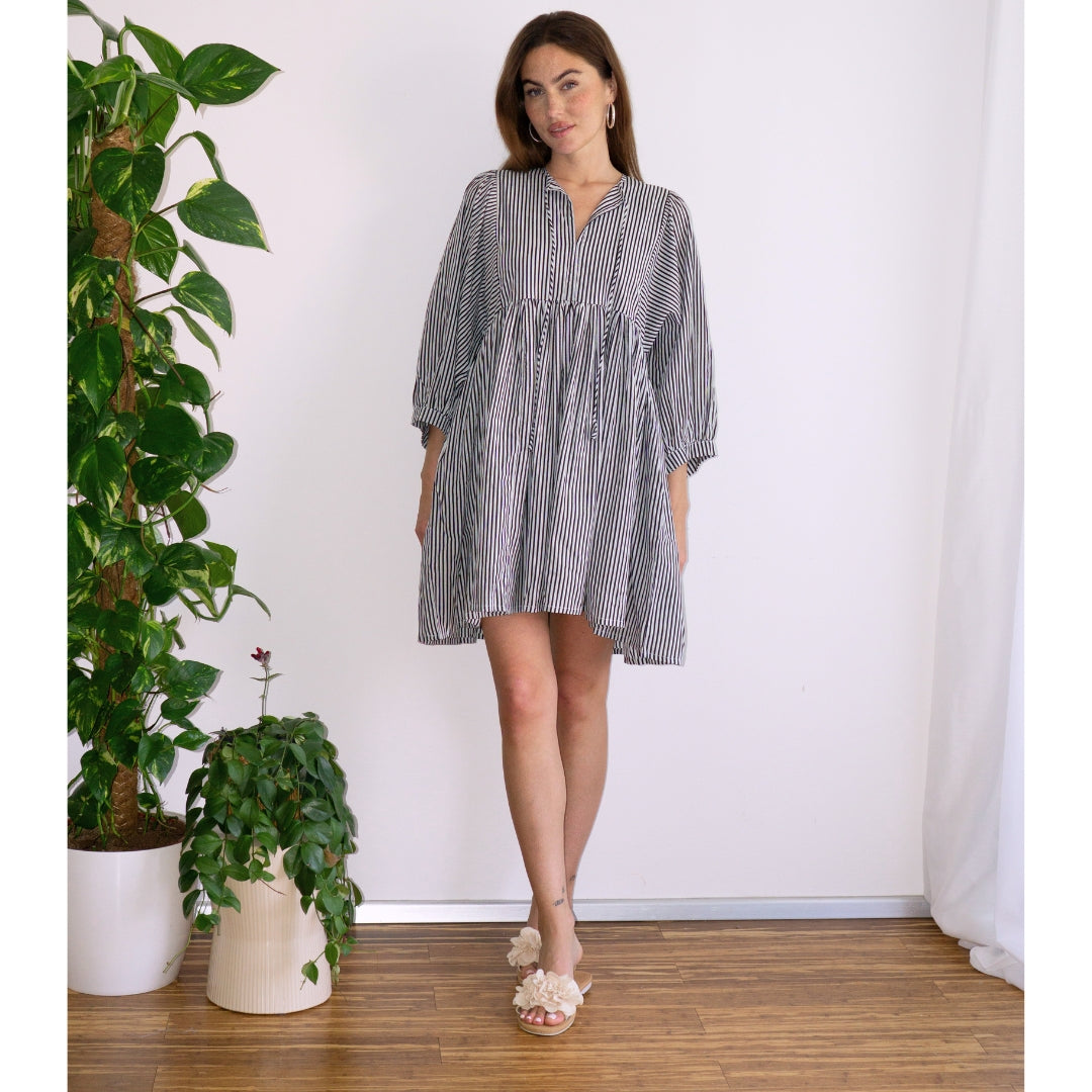 "Feel Good" cotton dress "Shadow Lines"