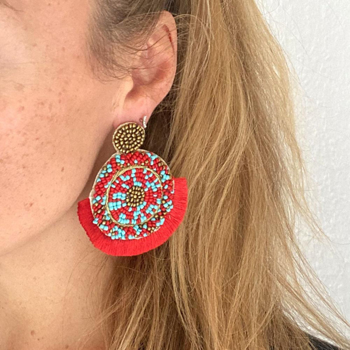 Handmade earrings "mongolia"