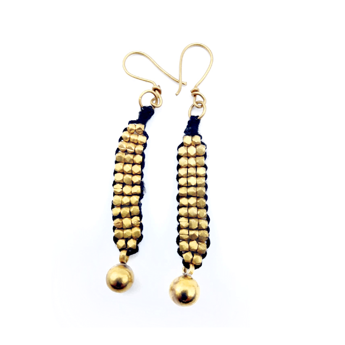 Earrings "orange strands"