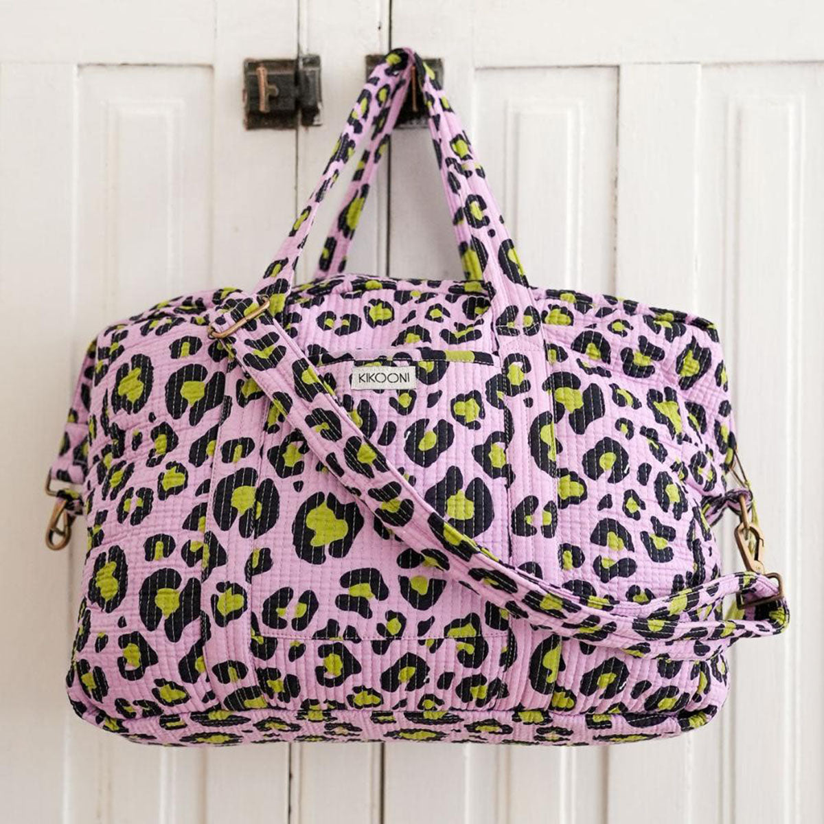 Große Reisetasche "Oh Leo cosmic lilac"