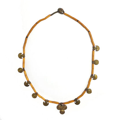 Original vintage Himachal necklace "Orange"