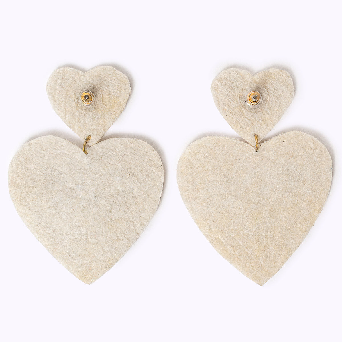 Beaded earrings "My Heart"