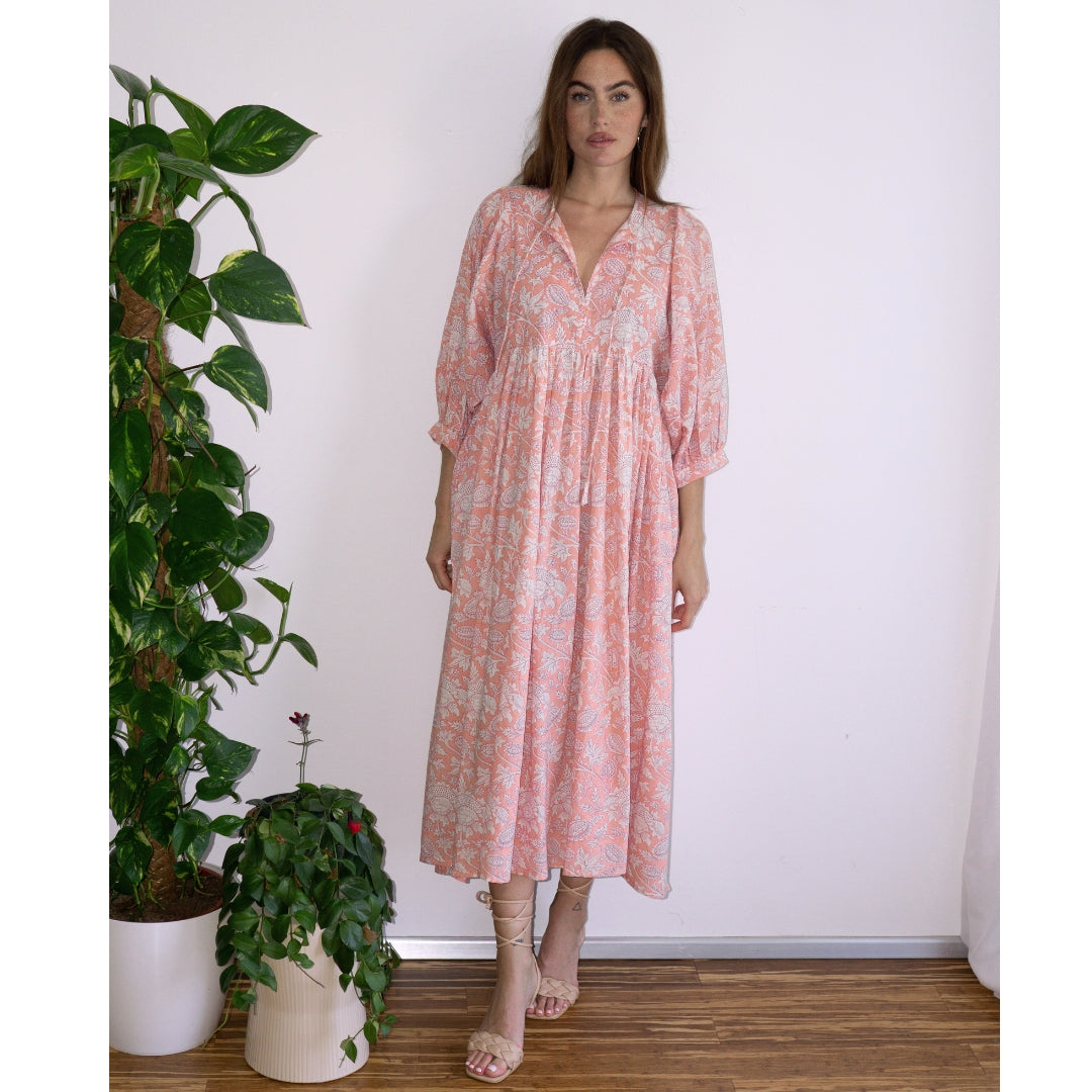"Feel Good" cotton dress "BLUSH TALE"
