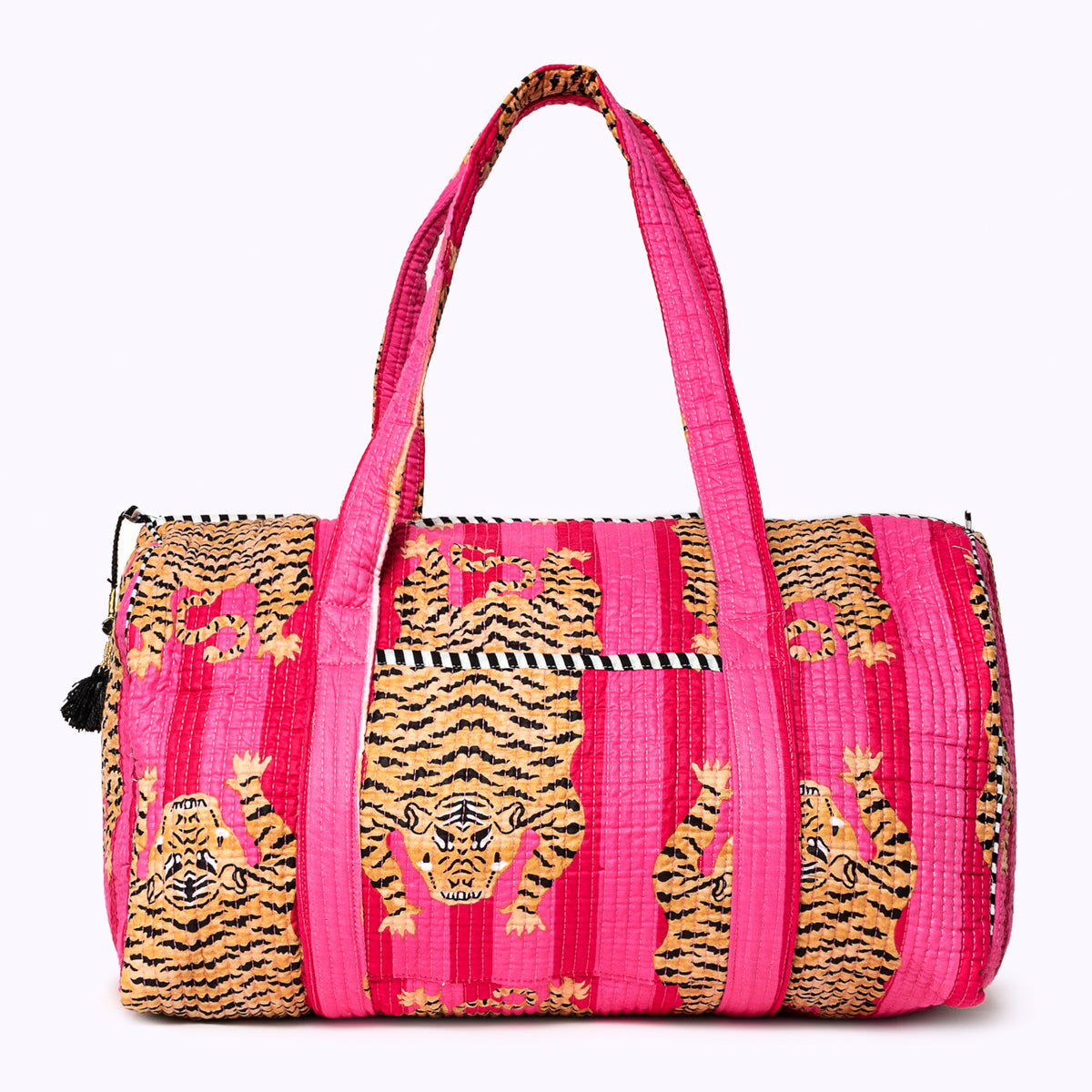 Handgemachte Baumwolltasche  "Poppy Tiger PINK"