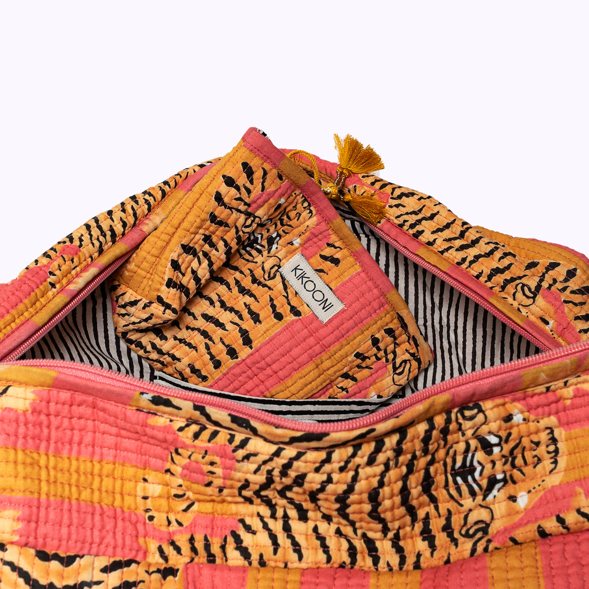 Large travel bag "Poppy Tiger Sunset"