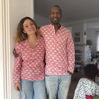Unisex Sommer Shirt "Soft Rose"  – 100% Baumwolle