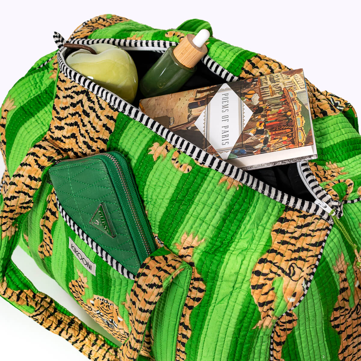 Baumwolltasche  "Poppy Tiger Green"