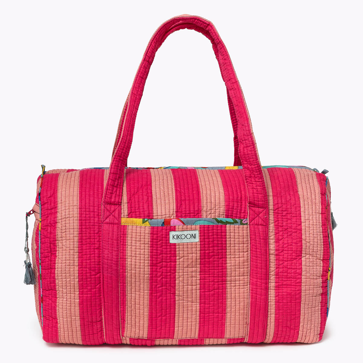 Baumwolltasche "Bold Stripes Peach"