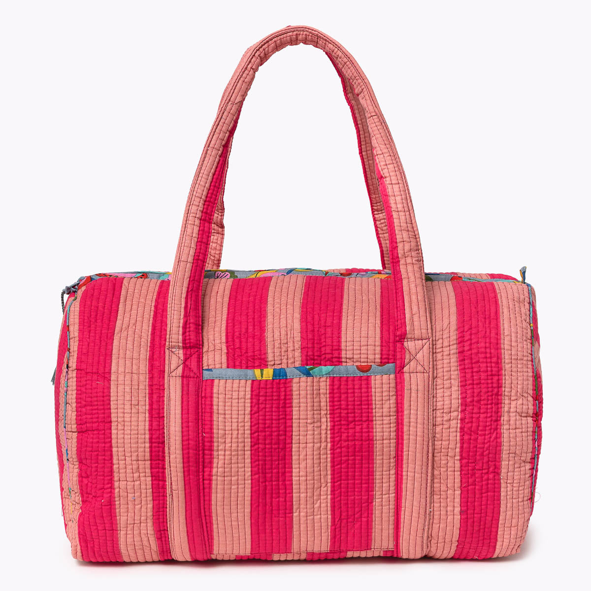 Baumwolltasche "Bold Stripes Peach"