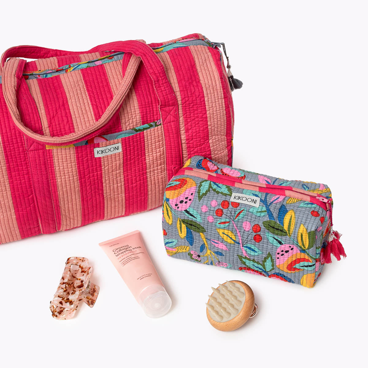 Baumwolltasche "Bold Stripes Peach"