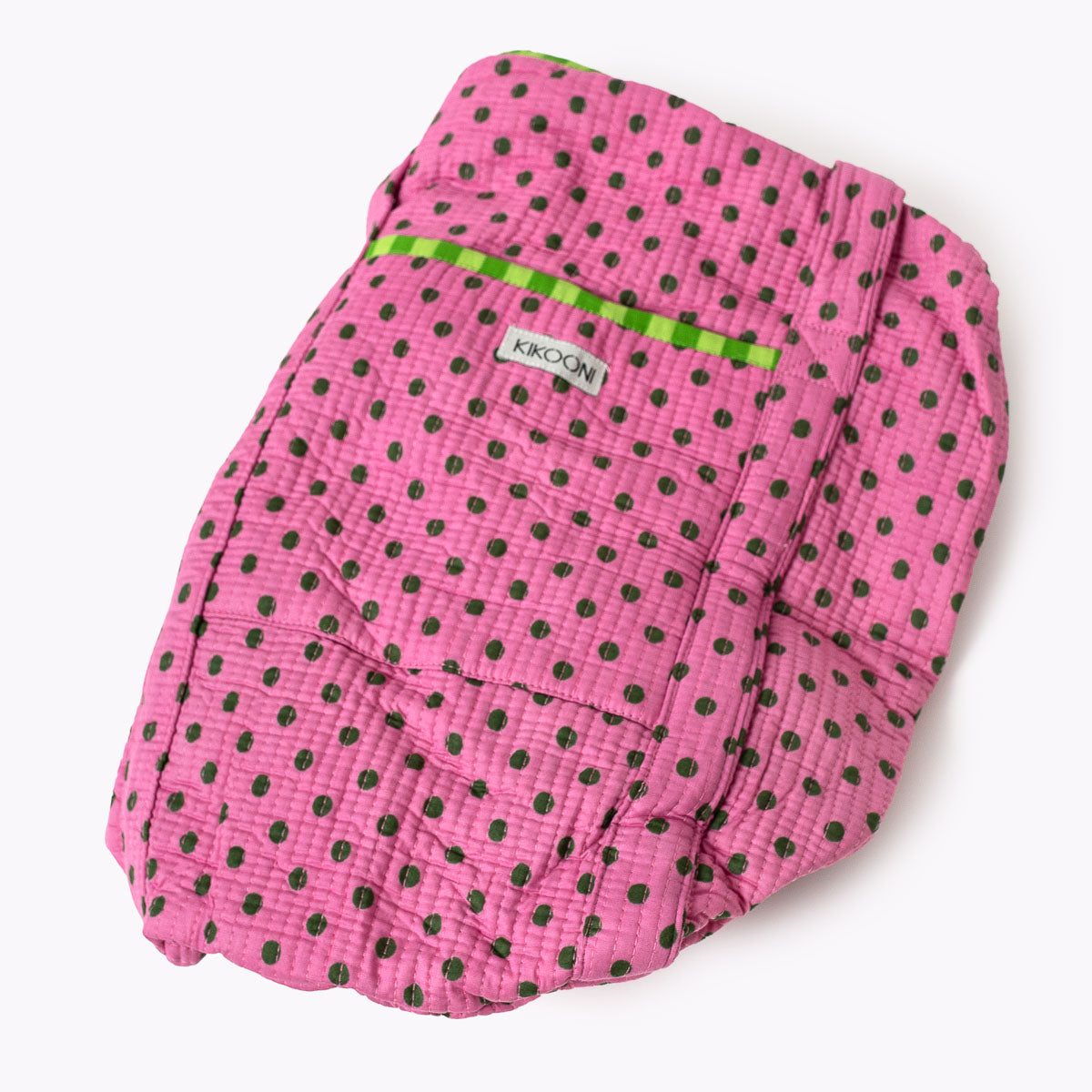 Baumwolltasche " Dizzy Dots - Lime"