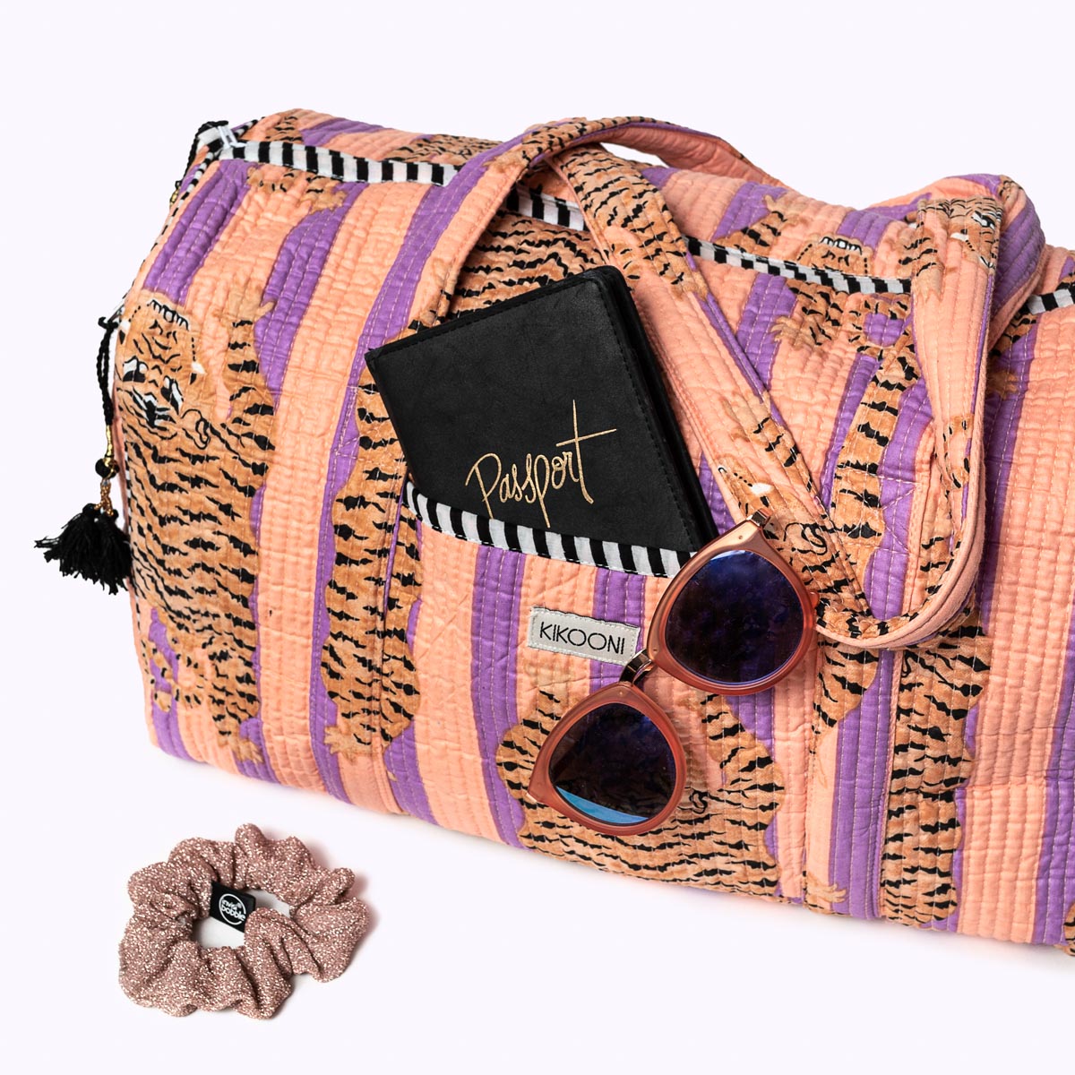 Baumwolltasche "Poppy Tiger - Peach Fusion"