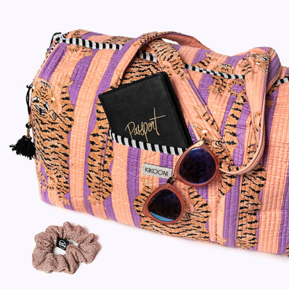 Baumwolltasche "Poppy Tiger - Peach Fusion"