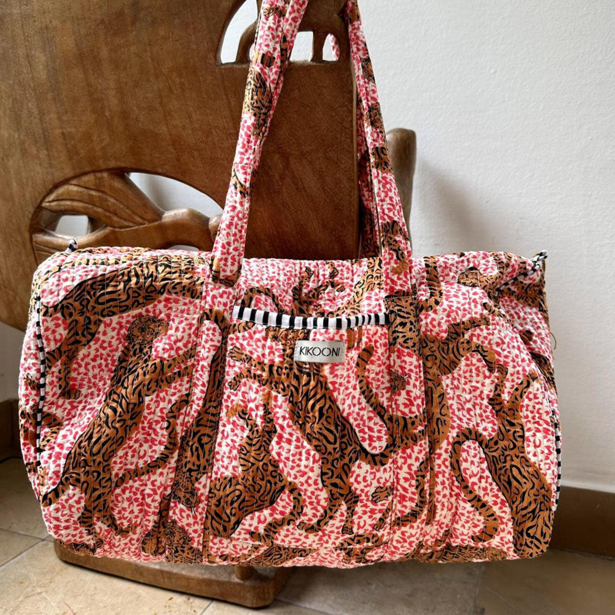 handgemachte Baumwolltasche  "H.LEOPARD"