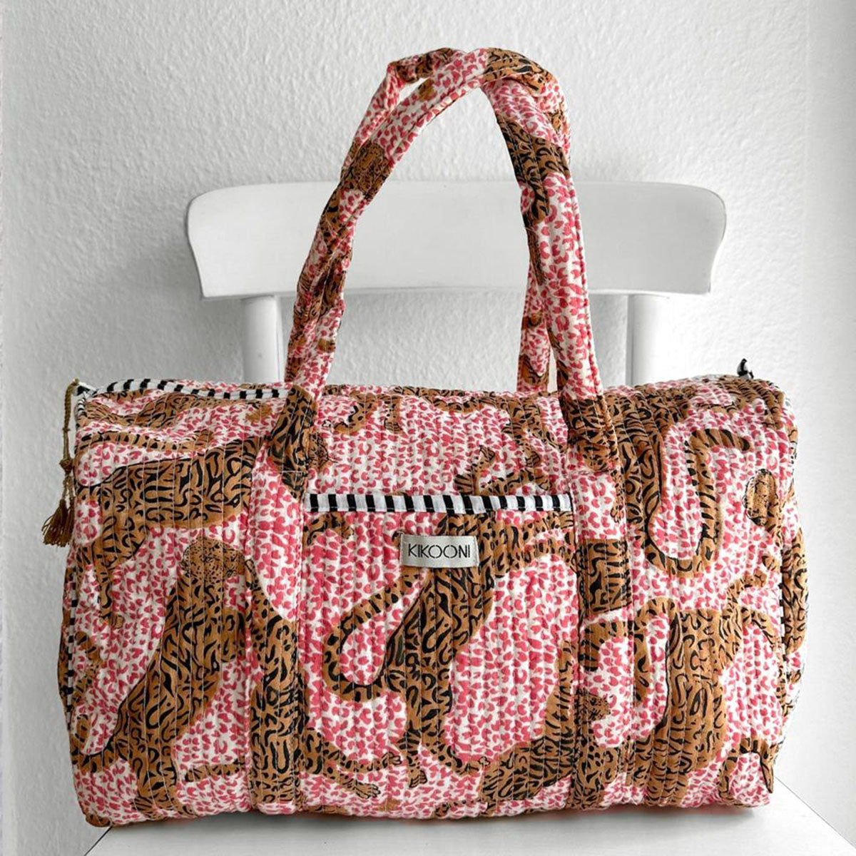 handgemachte Baumwolltasche  "H.LEOPARD"