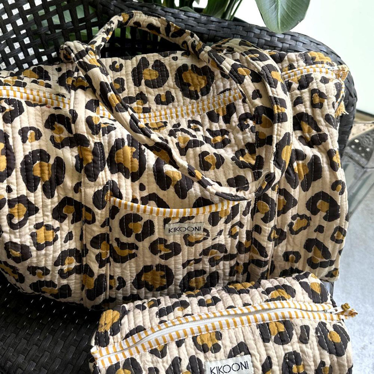 handmade cotton bag "oh Leo"