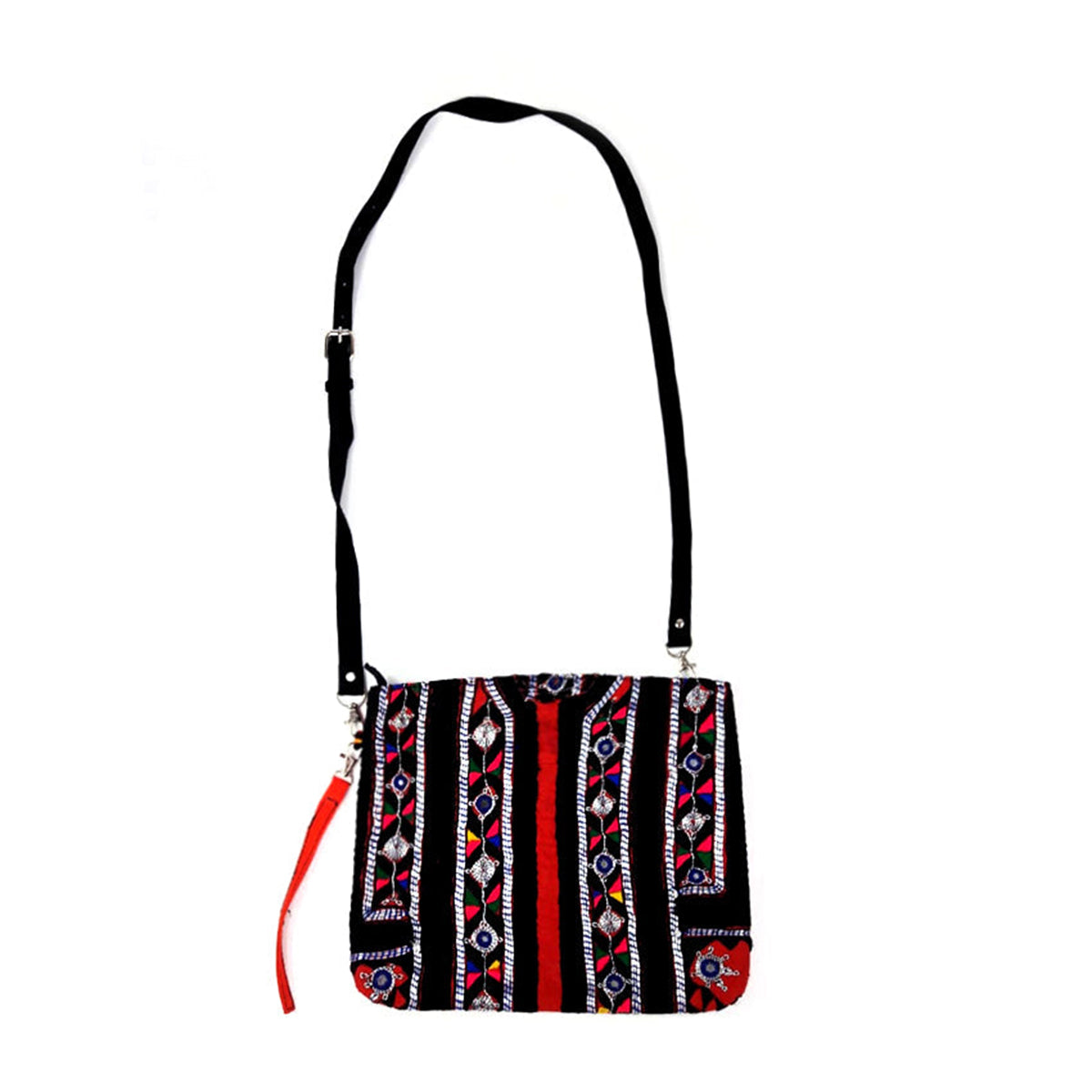 XL Clutch | Shoulder bag "The Red Striped"