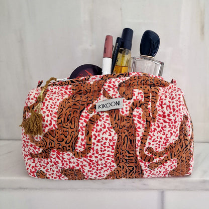 handmade cosmetic bag "h.Leopard"