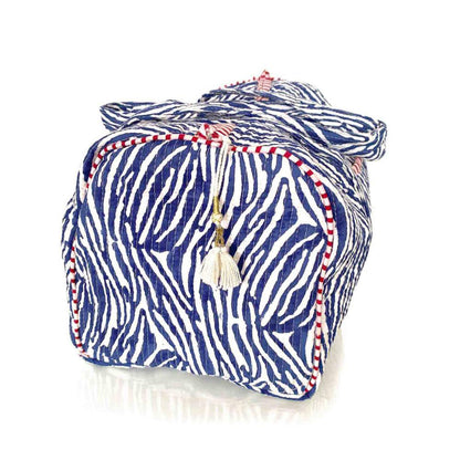 handmade cotton bag "blue Zebra"