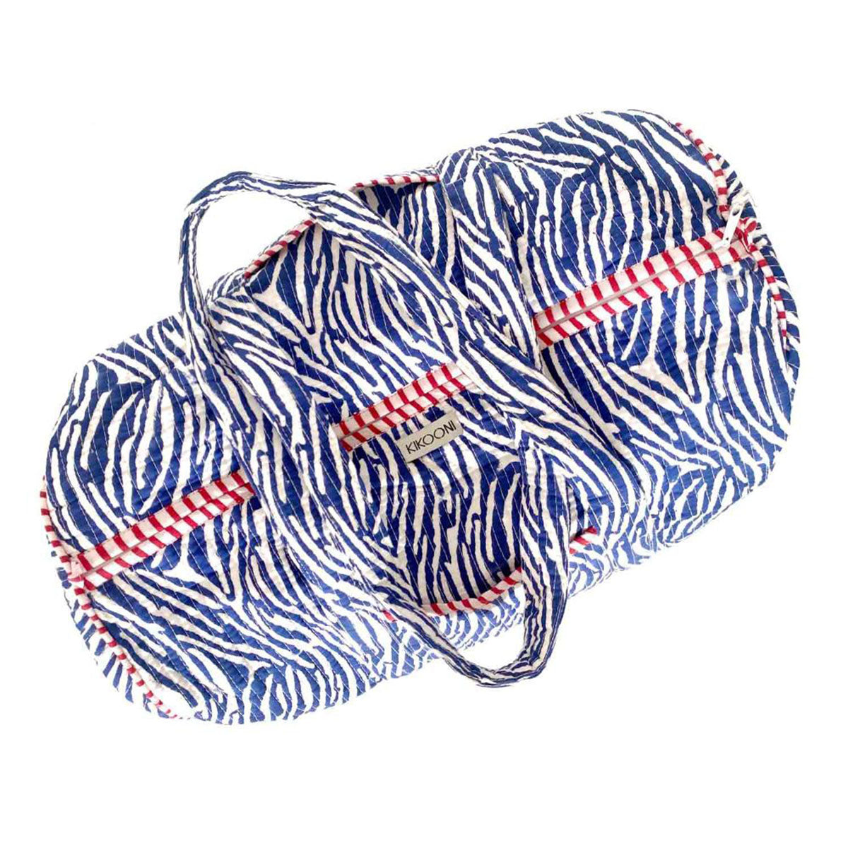 Handmade cotton bag "blue Zebra"