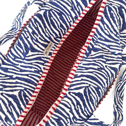 handgemachte Baumwolltasche  "blue Zebra"