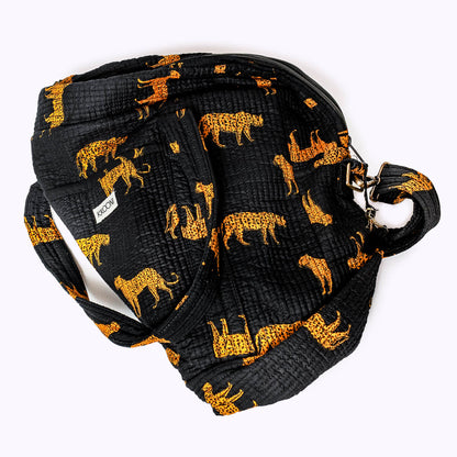 Große Reisetasche "black leopard"