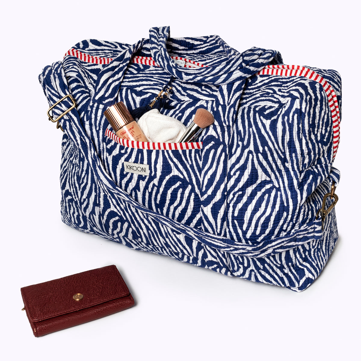 Große Reisetasche "Blue Zebra"