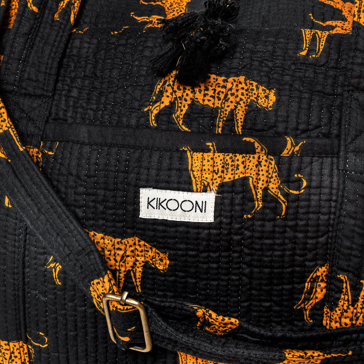 Große Reisetasche "black leopard"