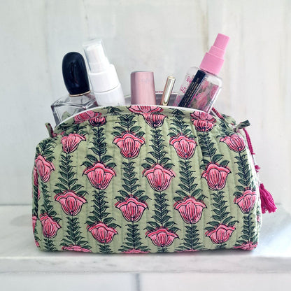 handgemachte Kosmetiktasche "Poppy Flower"