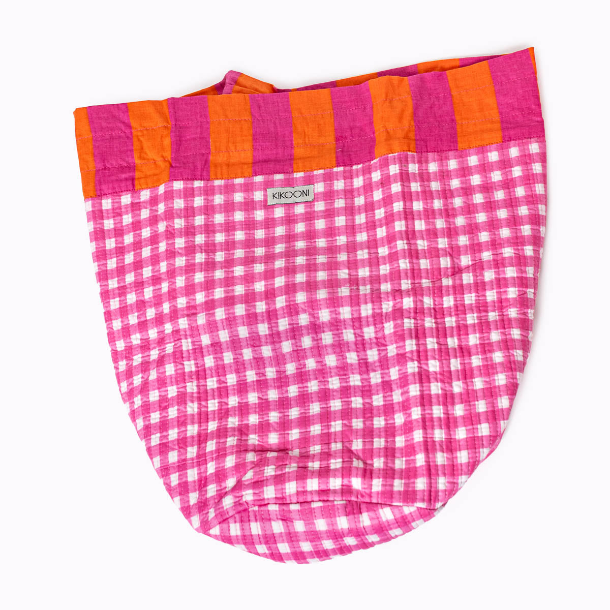 FUNBAG "Happy Checks Pink Sunset" - Big