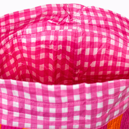 FUNBAG "Bold striped pink sunset" - BIG