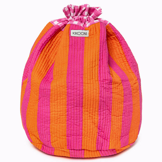 FUNBAG "Bold striped pink sunset" - BIG