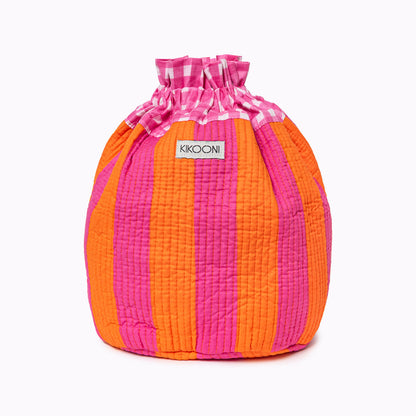FUNBAG "Bold Stripes pink sunset" -small