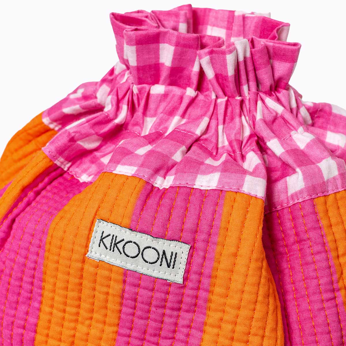 FUNBAG "Bold Stripes pink sunset" -small