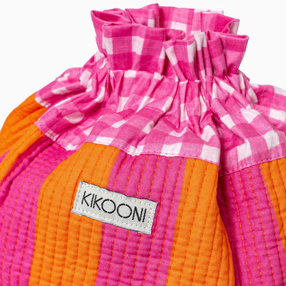 FUNBAG "Bold Stripes pink sunset" -small