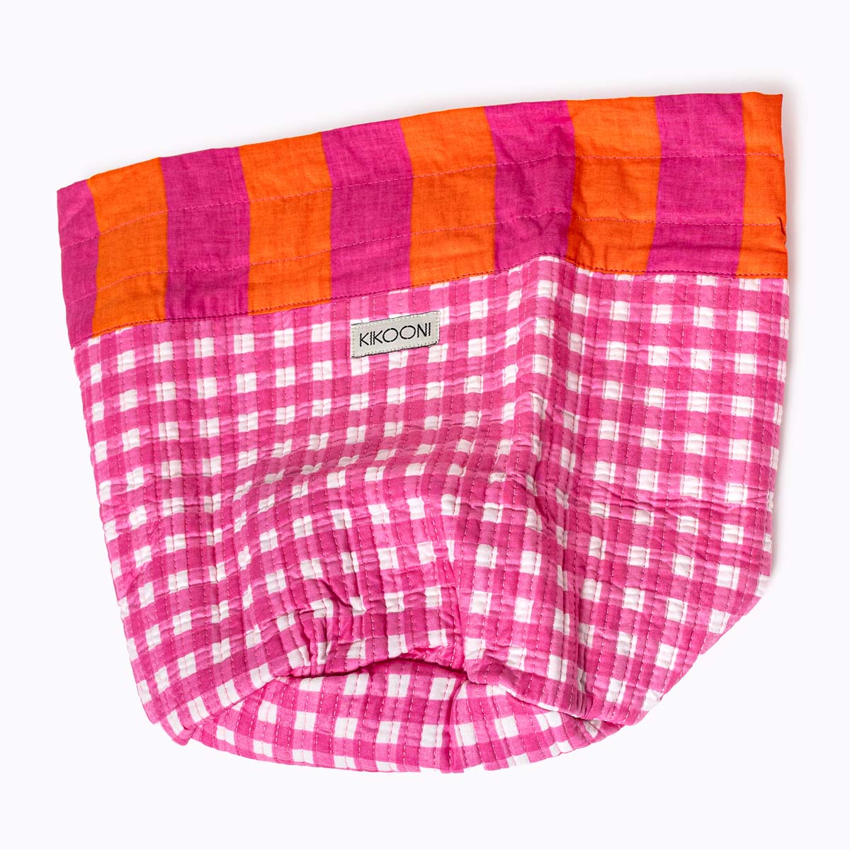 FUNBAG "Happy Checks pink sunset" small