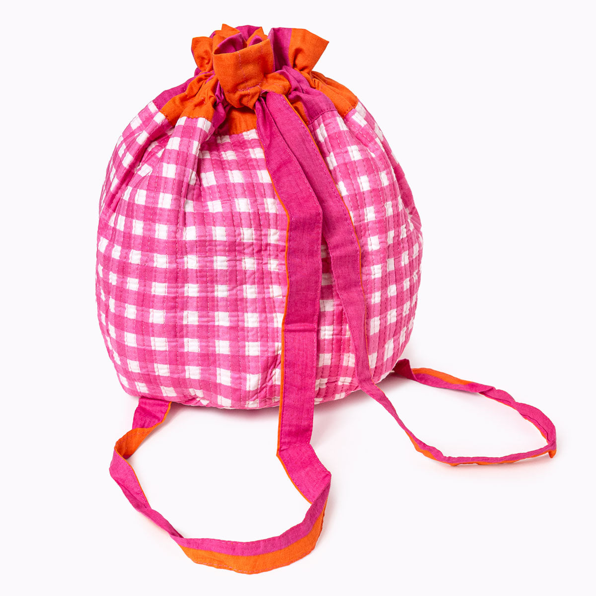 FUNBAG "Happy Checks pink sunset" small
