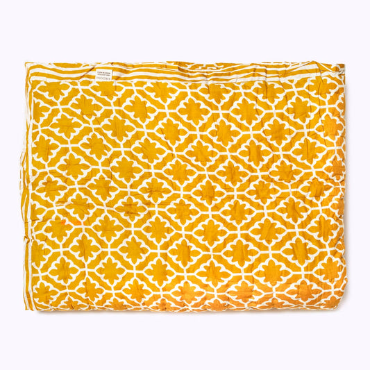 XXL Quilt "Golden Magic"  -  King Size Überdecke