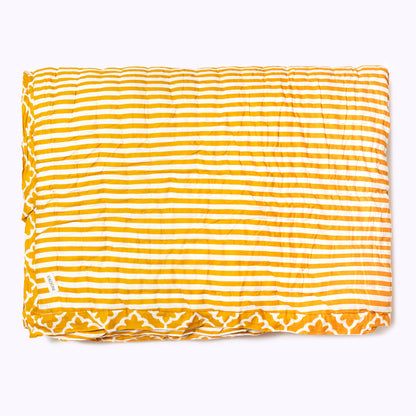 XXL Quilt "Golden Magic"  -  King Size Überdecke