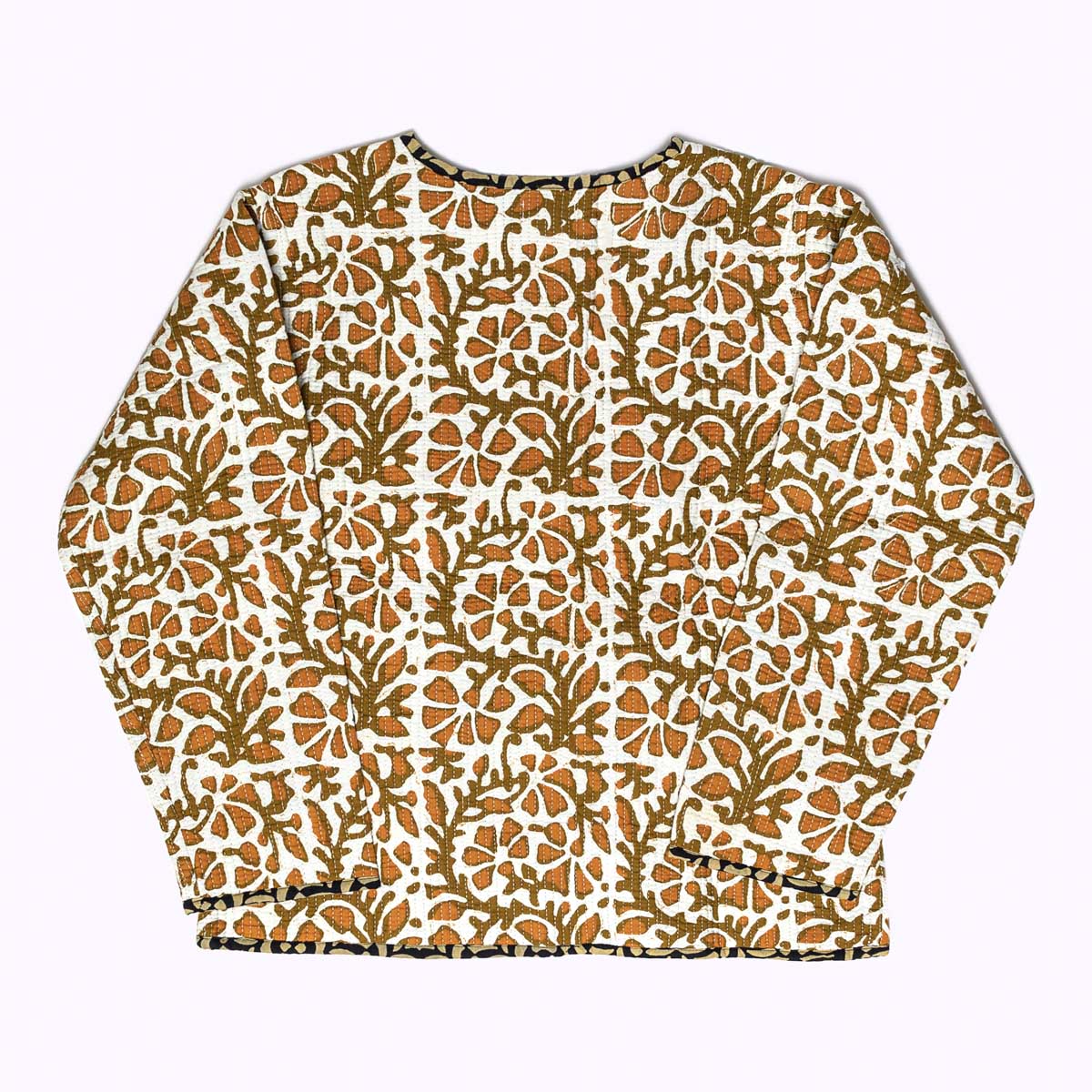 handgefertigte Baumwolljacke "Golden Leaf"