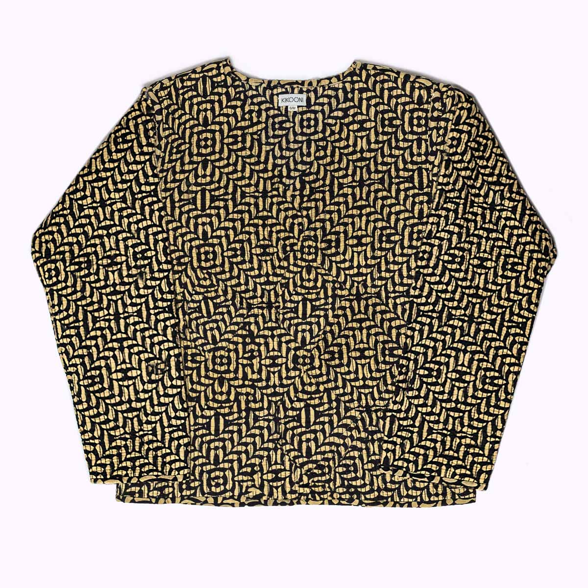handcrafted cotton jacket "Golden Leaf"