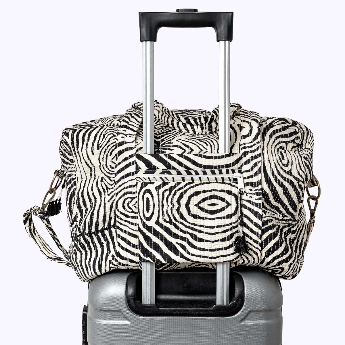 Große Reisetasche "Electric Zebra"