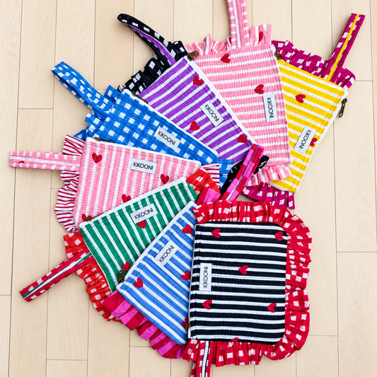 KIKOONI Cutiebag "Hearts & Ruffles"