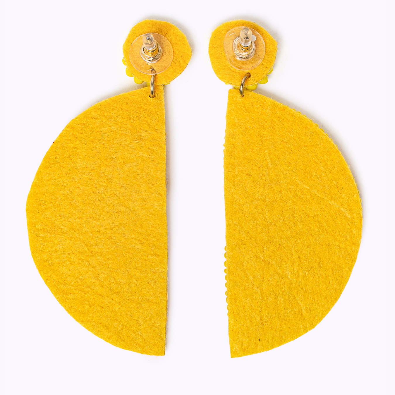 Beaded earrings "Lemonade"