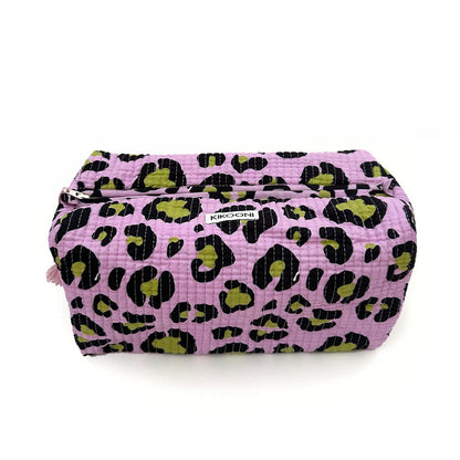 handmade cosmetic bag "Oh Leo Cosmic Lilac"