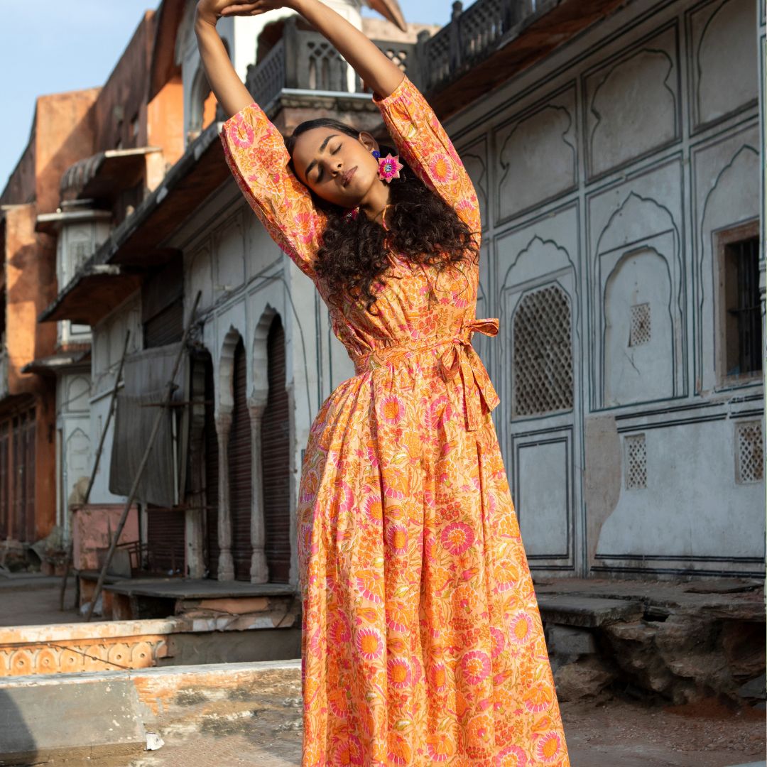 Muse Dress "Pink Garden"