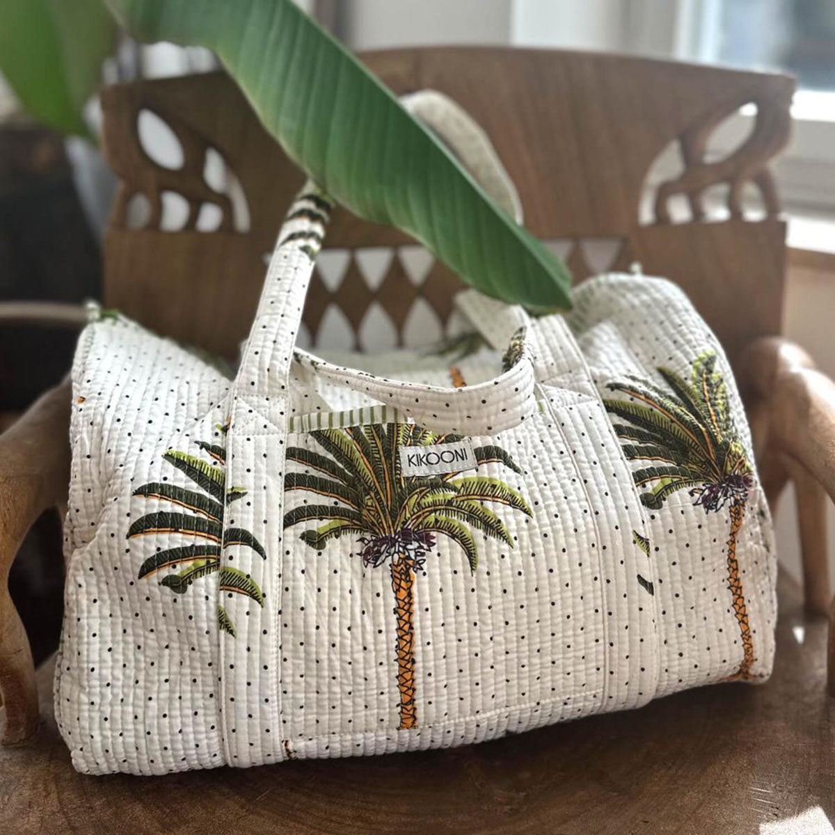 Handgemachte Baumwolltasche  "Palms"