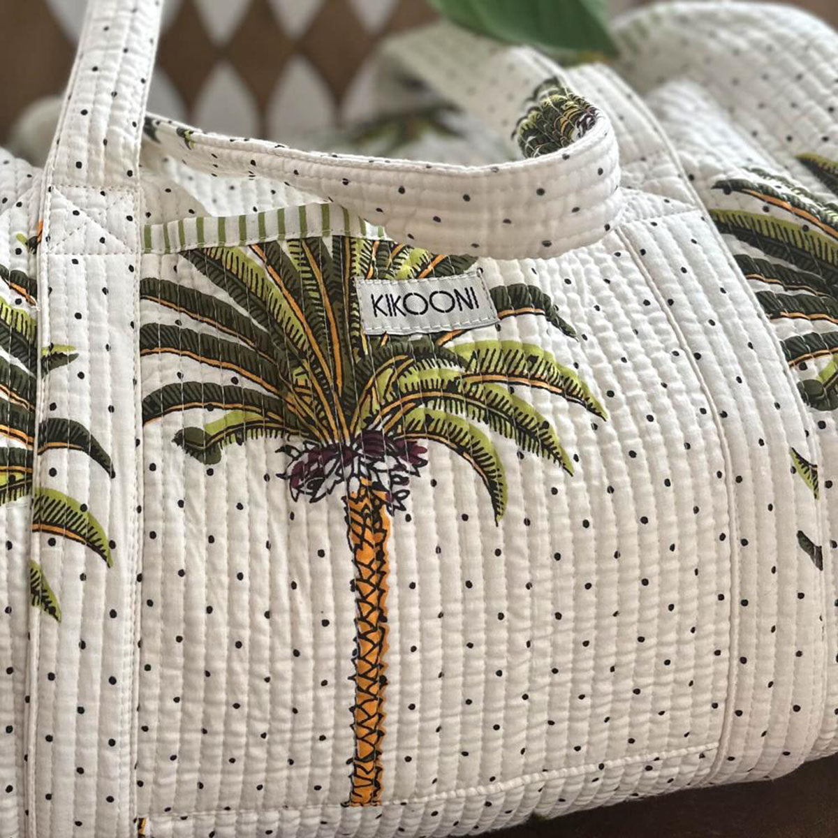 handmade cotton bag "Palms"